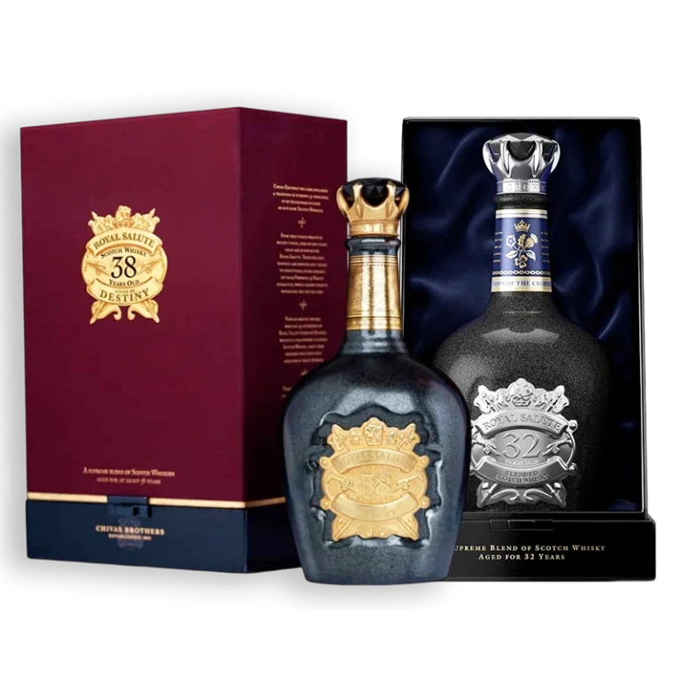 royal whiskey luxury whiskey brands order royal salute online shop royal salute set of 2 32 and 38 years