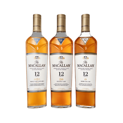 royal whiskey luxury whiskey brands buy macallan online shop macallan 12 years set of 3 bottles