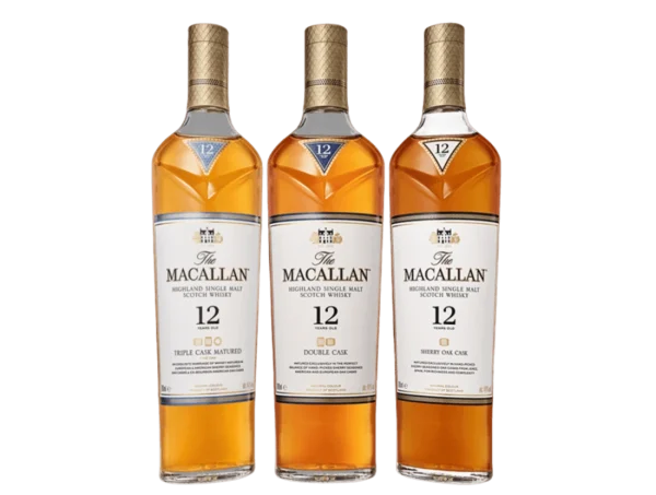 royal whiskey luxury whiskey brands buy macallan online shop macallan 12 years set of 3 bottles