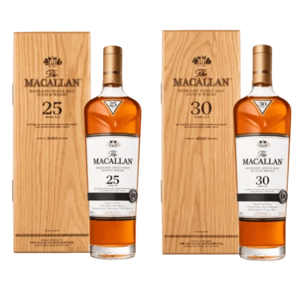 royal whiskey luxury whiskey brands buy macallan online shop macallan 25 and 30 years release 2022