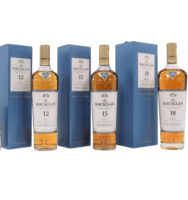 royal whiskey luxury whiskey brands buy macallan online shop macallan triple cask collection 12y 15y 18y