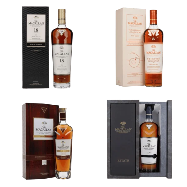 royal whiskey luxury whiskey brands buy macallan online shop macallan package of 4 bottles