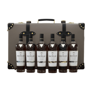 Macallan James Bond - Complete Set - Decade I-VI & Globe Trotter Case